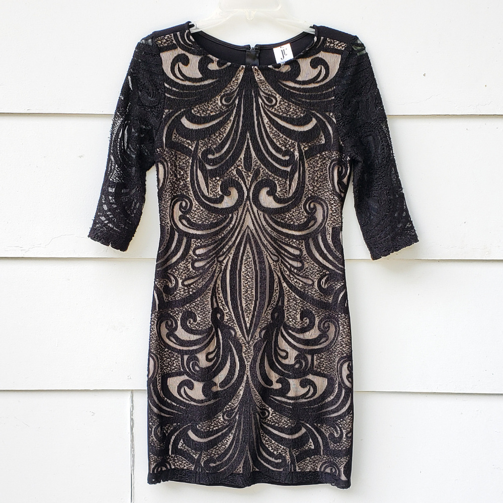 Julia Jordan Black Lace Cocktail Dress - 4